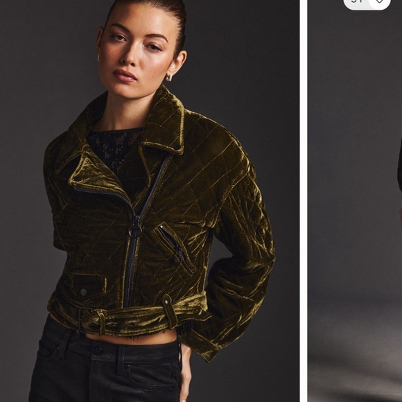 Anthropologie Jackets & Blazers - Velvet Cropped Jacket